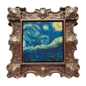 Edible Chocolate Art Starry Night in a Chocolate Frame